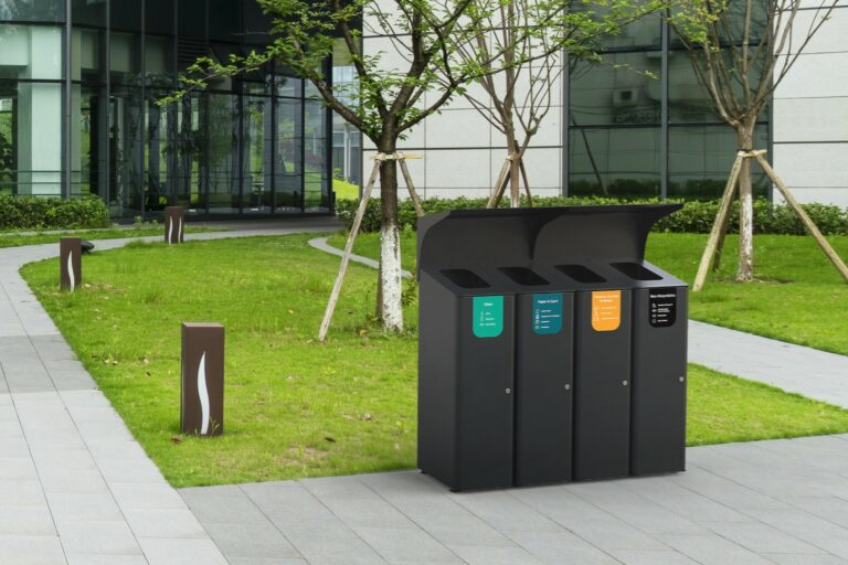 Unisort Excel Outdoor 4W Recycling Station | Unisan UK